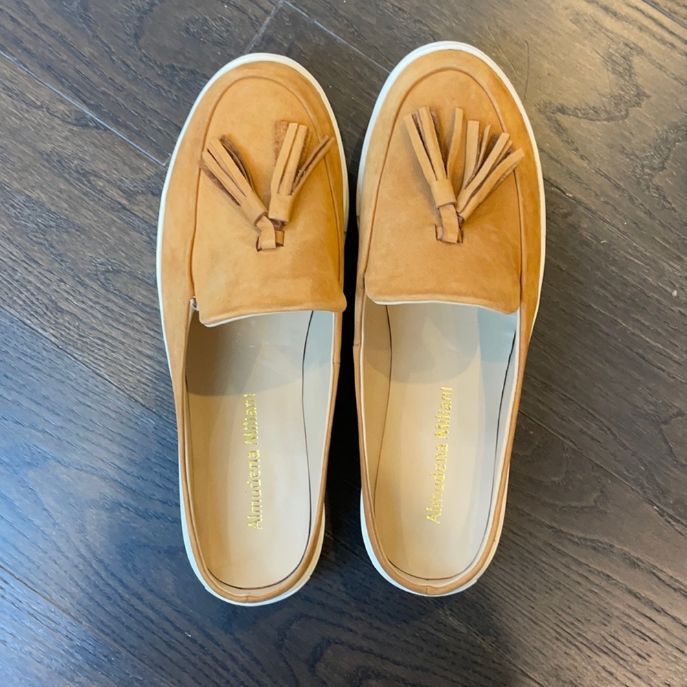 Tan Tassel Loafers